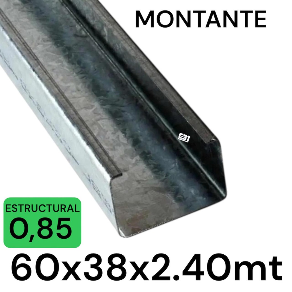 METALCON MONTANTE 60X2.4MT 0.85MM C 2x3