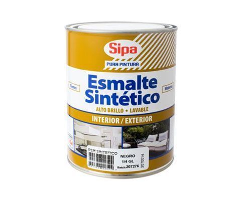 ESMALTE SINTETICO NEGRO 1LT SIPA