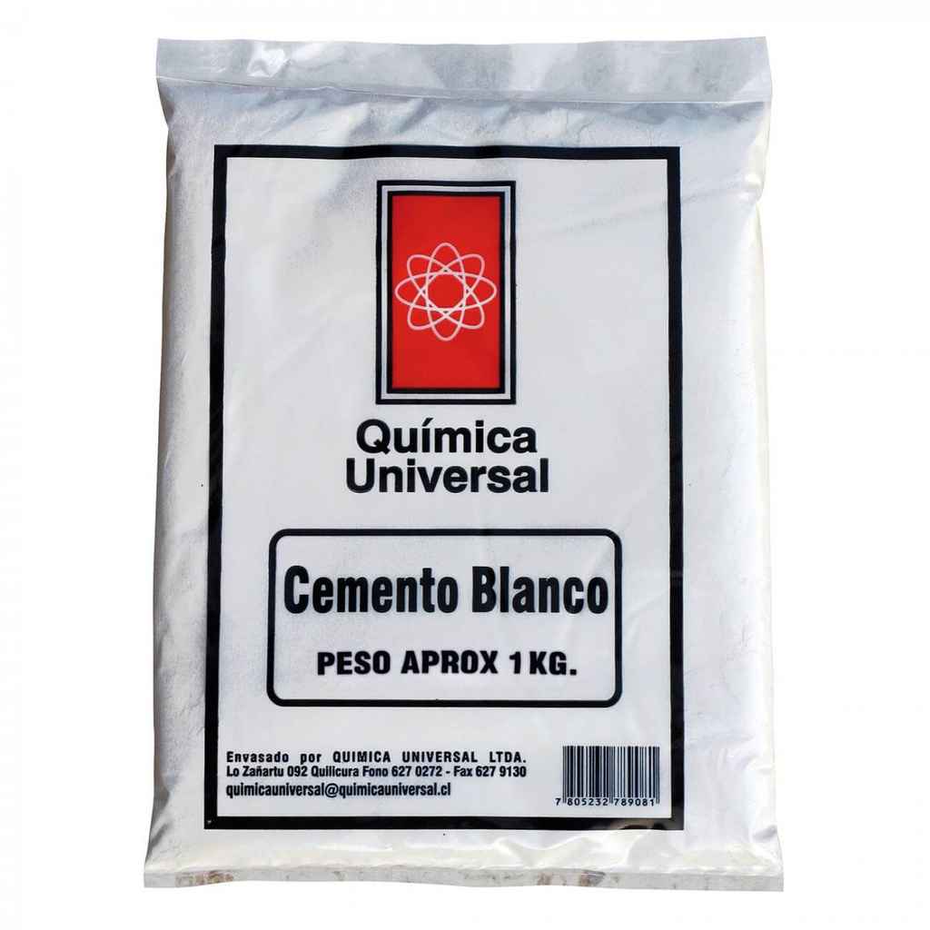 BOLSA 1KG CEMENTO BLANCO QUIMICA UNIVERSAL