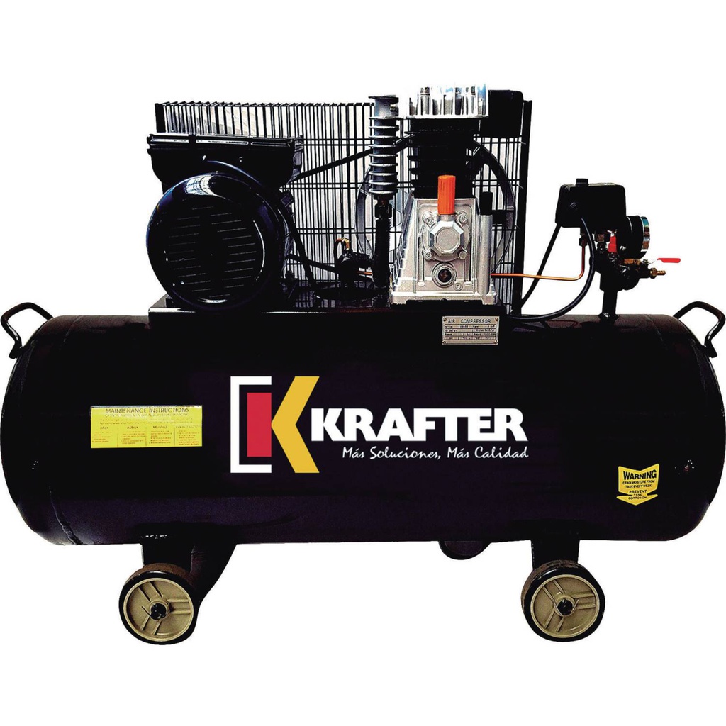 COMPRESOR DE AIRE 100LT 3HP KRAFTER