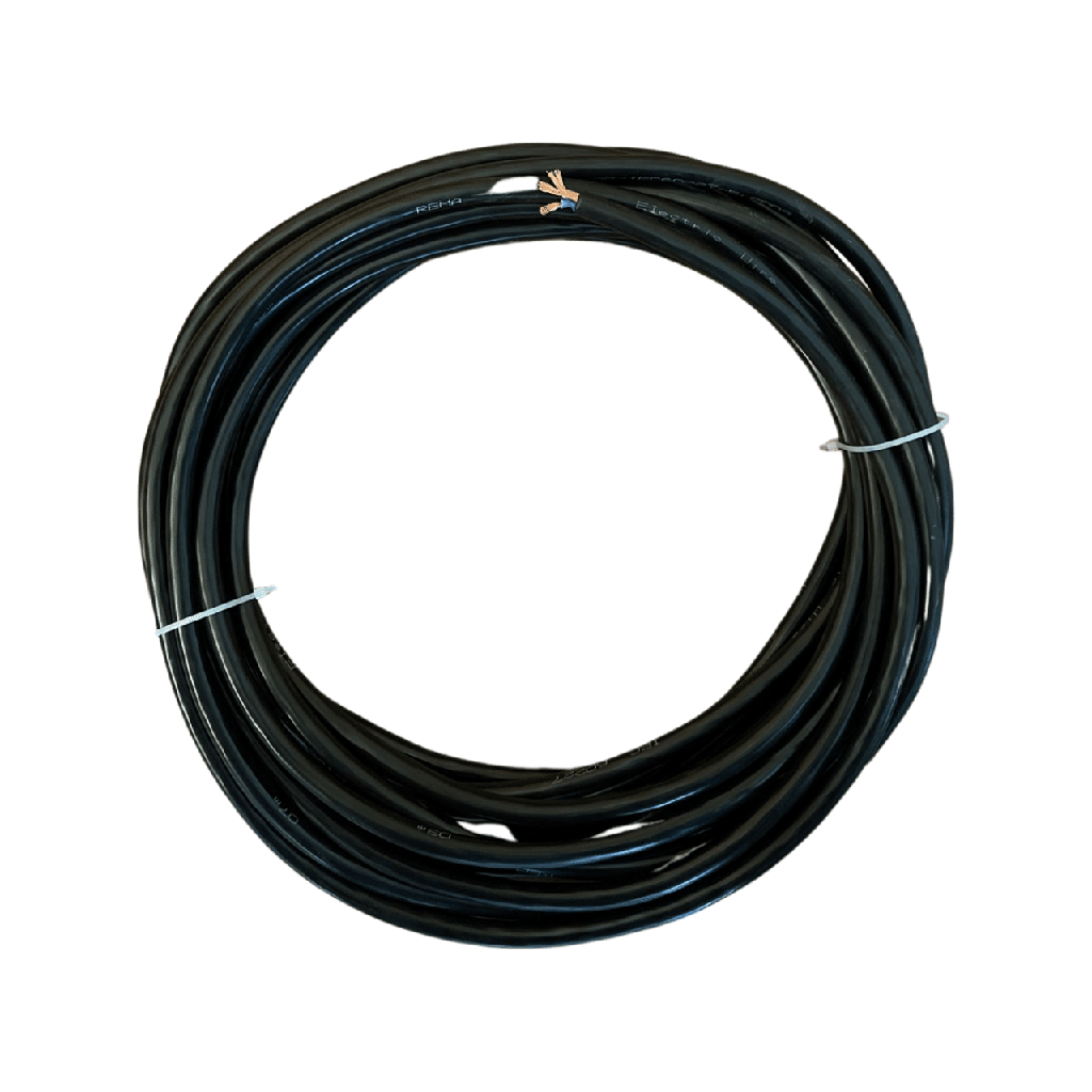 CORDON NEGRO 3 X 1.5MM ROLLO 10MT H05VV-F ( Cable )