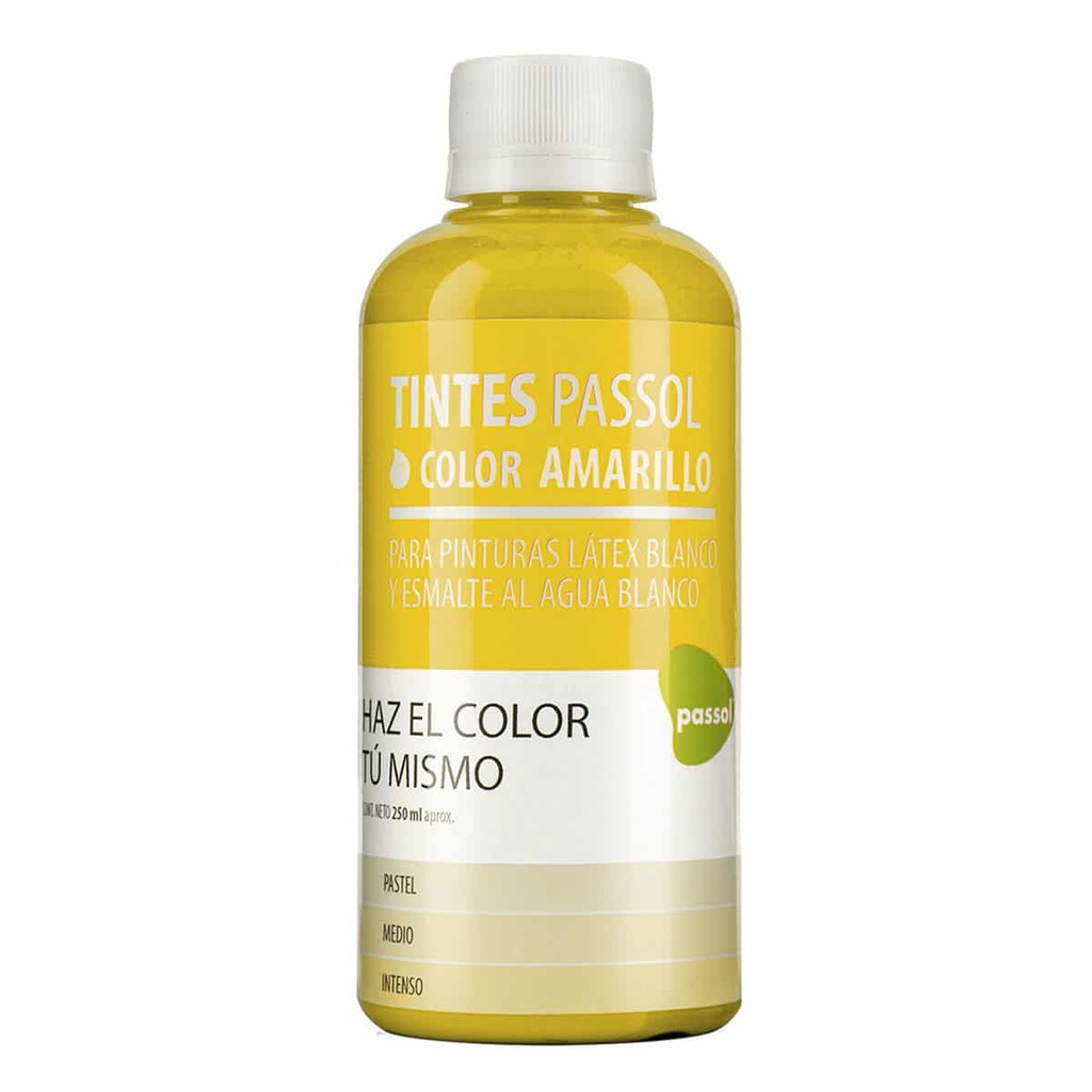 TINTE AMARILLO PASSOL BOTELLA 250ML