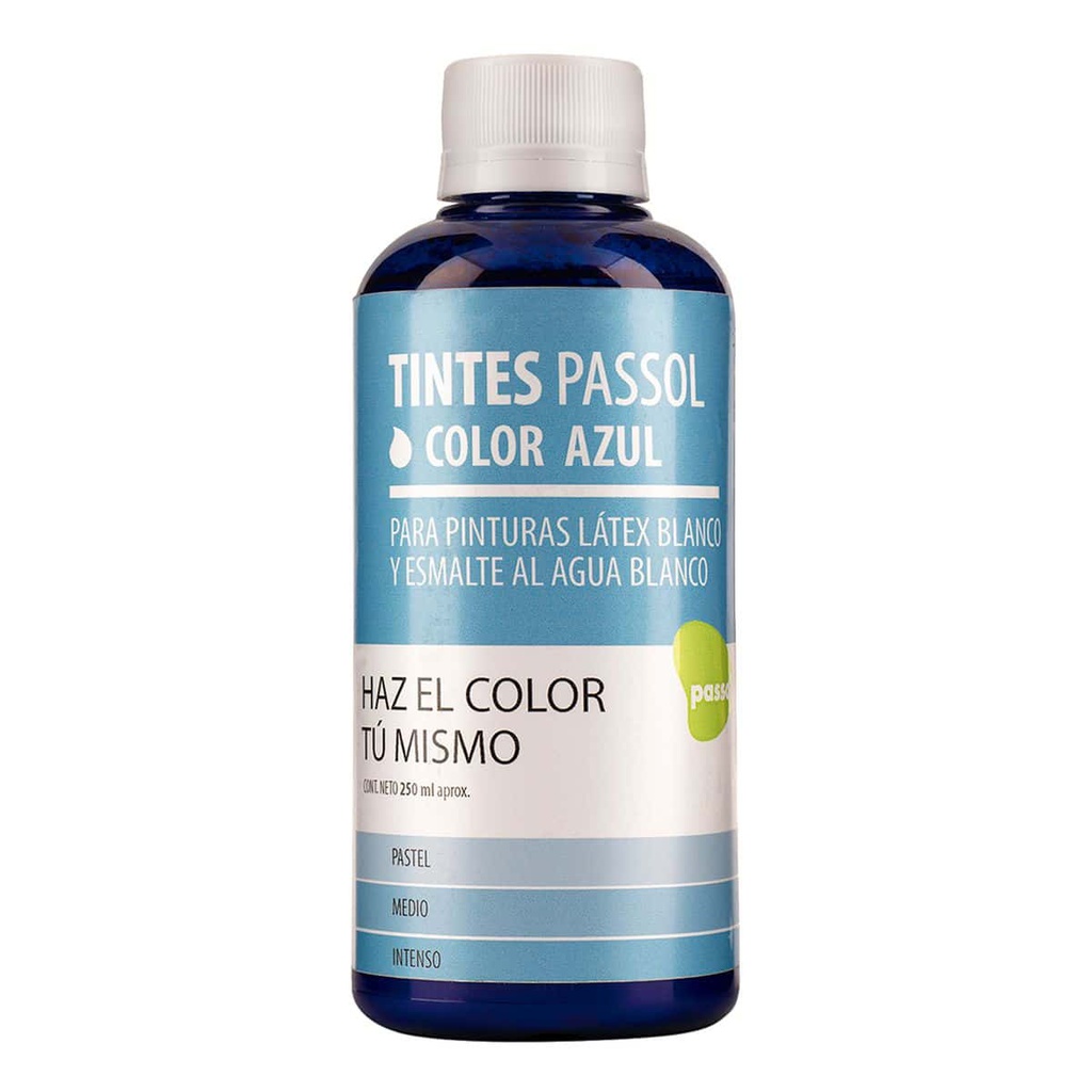 TINTE AZUL PASSOL BOTELLA 250ML