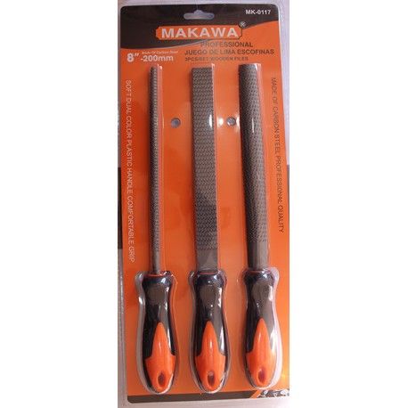 JUEGO ESCOFINAS 8&quot; 3PCS  MAKAWA