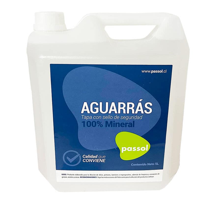 AGUARRAS MINERAL BIDON 5LT PASSOL