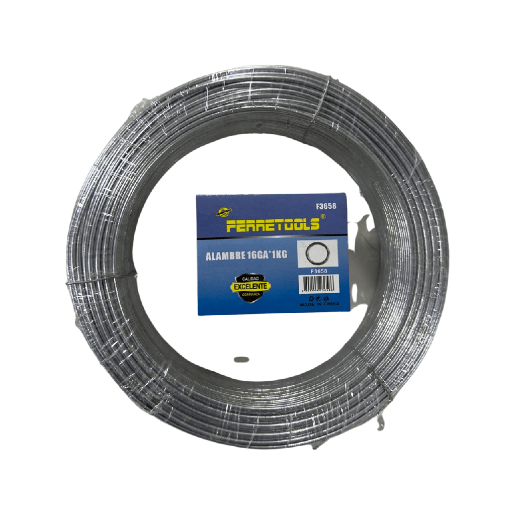 ALAMBRE GALVANIZADO Nº16 X 1KG F3658