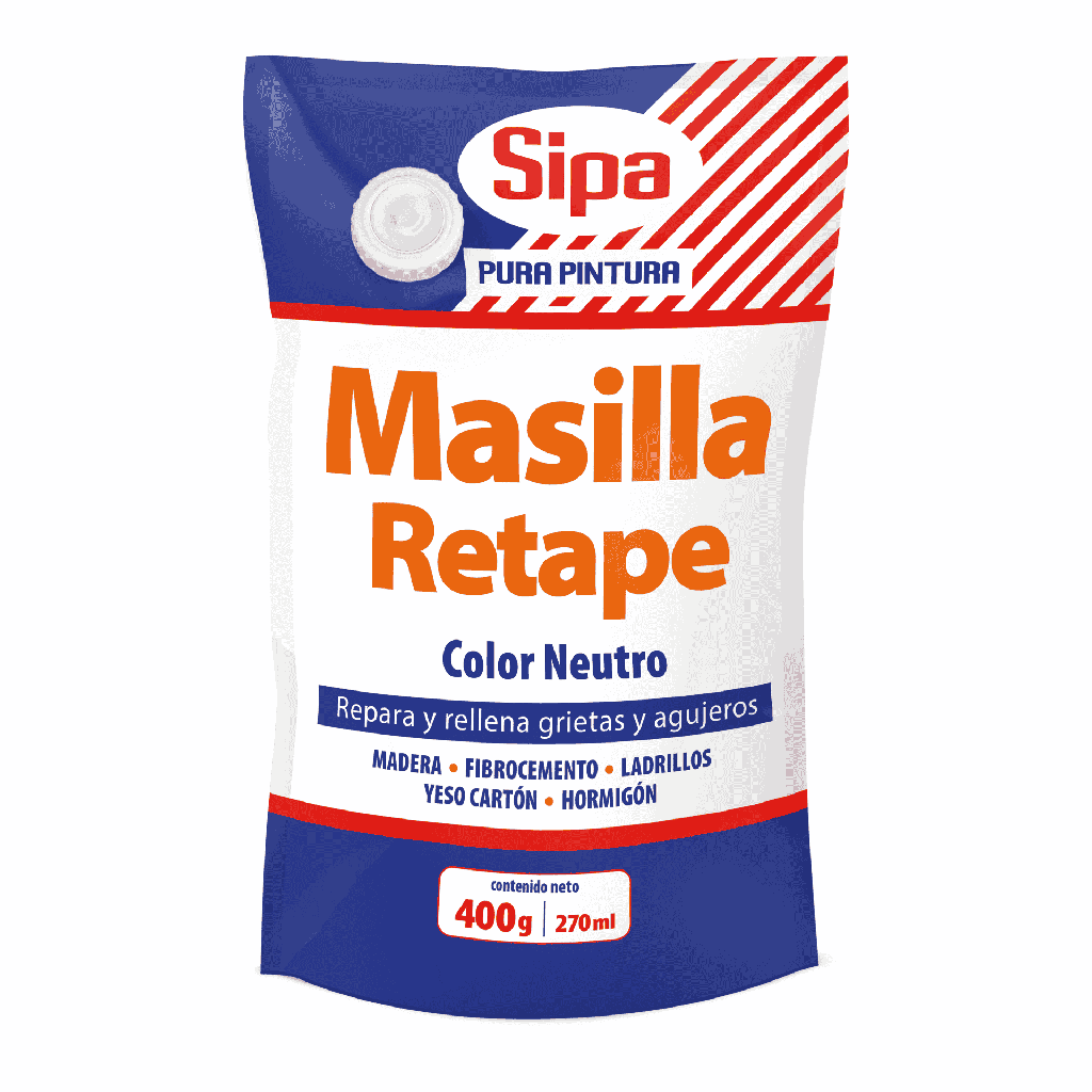 MASILLA RETAPE NEUTRO 400GR SIPA