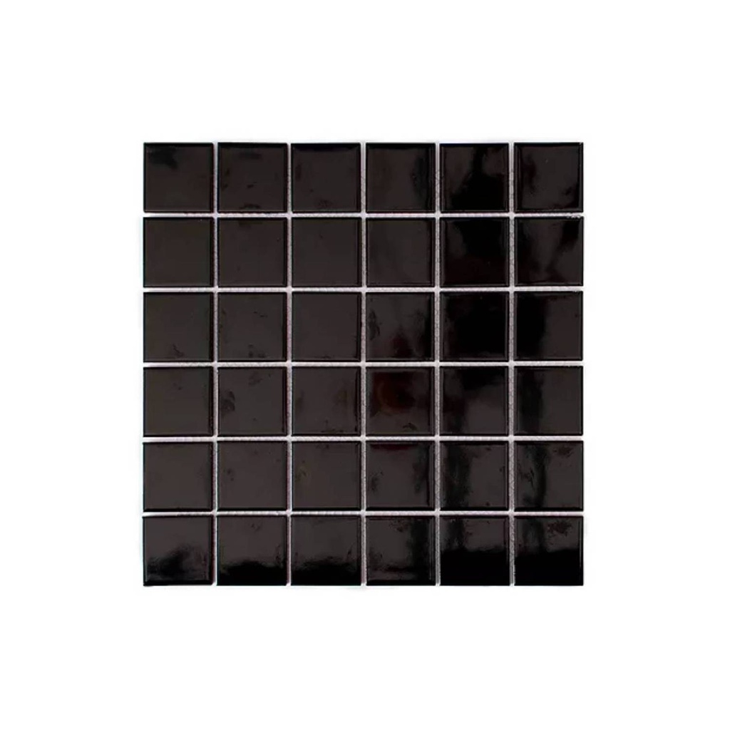 MALLA MOSAICO NEGRO 30X30CM DECORALIA