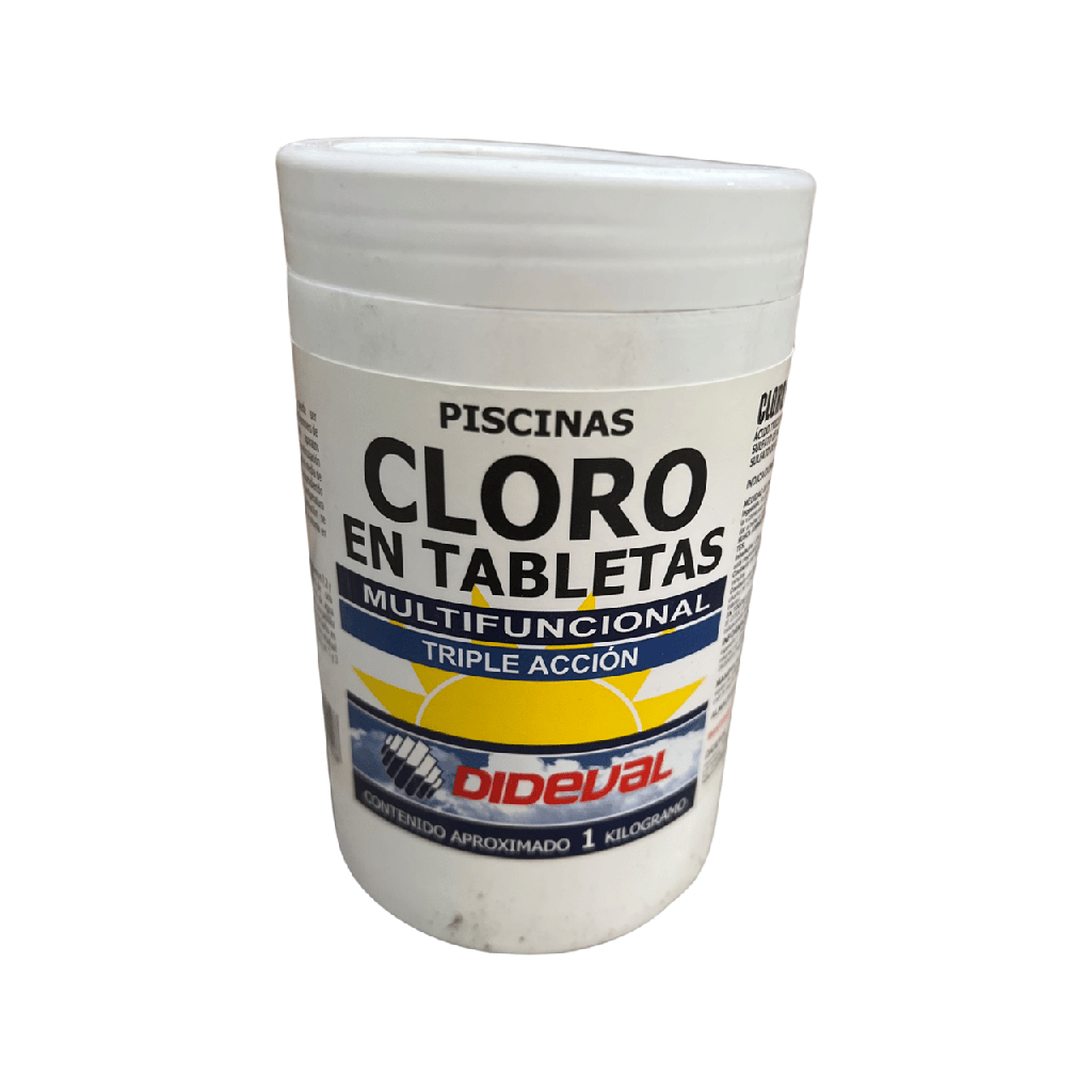 CLORO MULTIFUNCIONAL EN TABLETAS POTE 1KG DIDEVAL