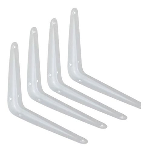 ESCUADRA REPISA BLANCA 4X5&quot;  Y00005 PACK 4und