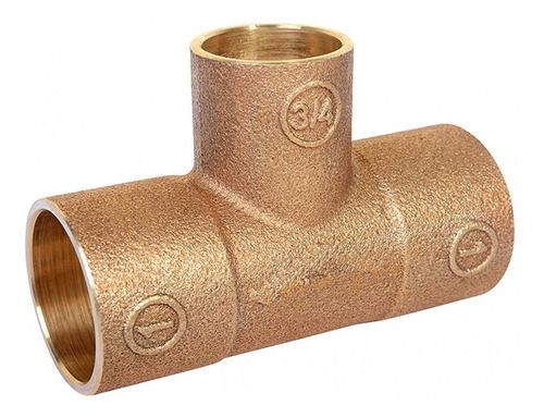 TEE BRONCE SO-SO-SO  1&quot; x 1&quot; x 3/4&quot; (G342)