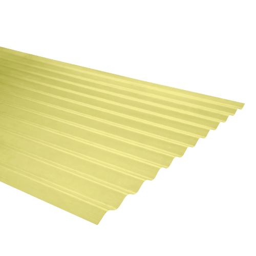 Plancha Fibra Vidrio Acanalada 3.66MT Amarillo