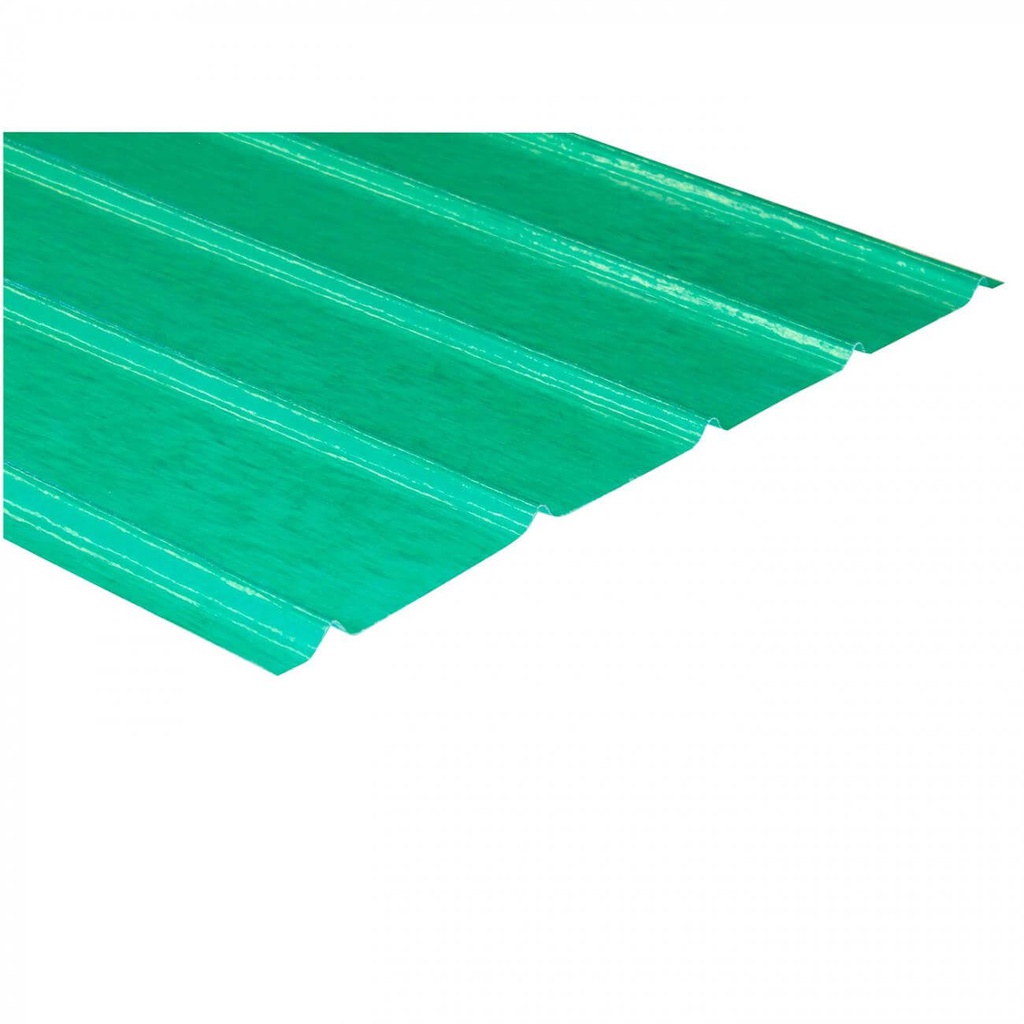 PLANCHA FIBRA DE VIDRIO 5V 2.5MT VERDE