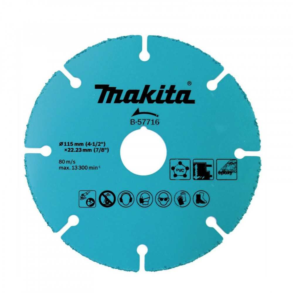 DISCO DE GRANO CARBURO 4 1/2&quot; x 1.0mm MAKITA B-57716