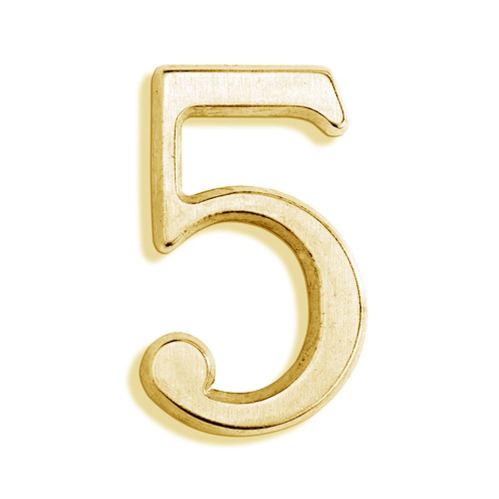 NUMERO PARA CASAS BRONCE N° 5