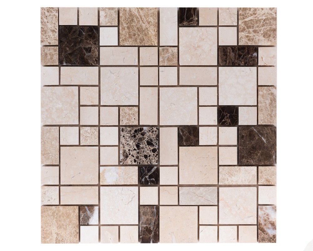 MALLA MOSAICO PIEDRA TRAVERTINO 30X30CM DECORALIA