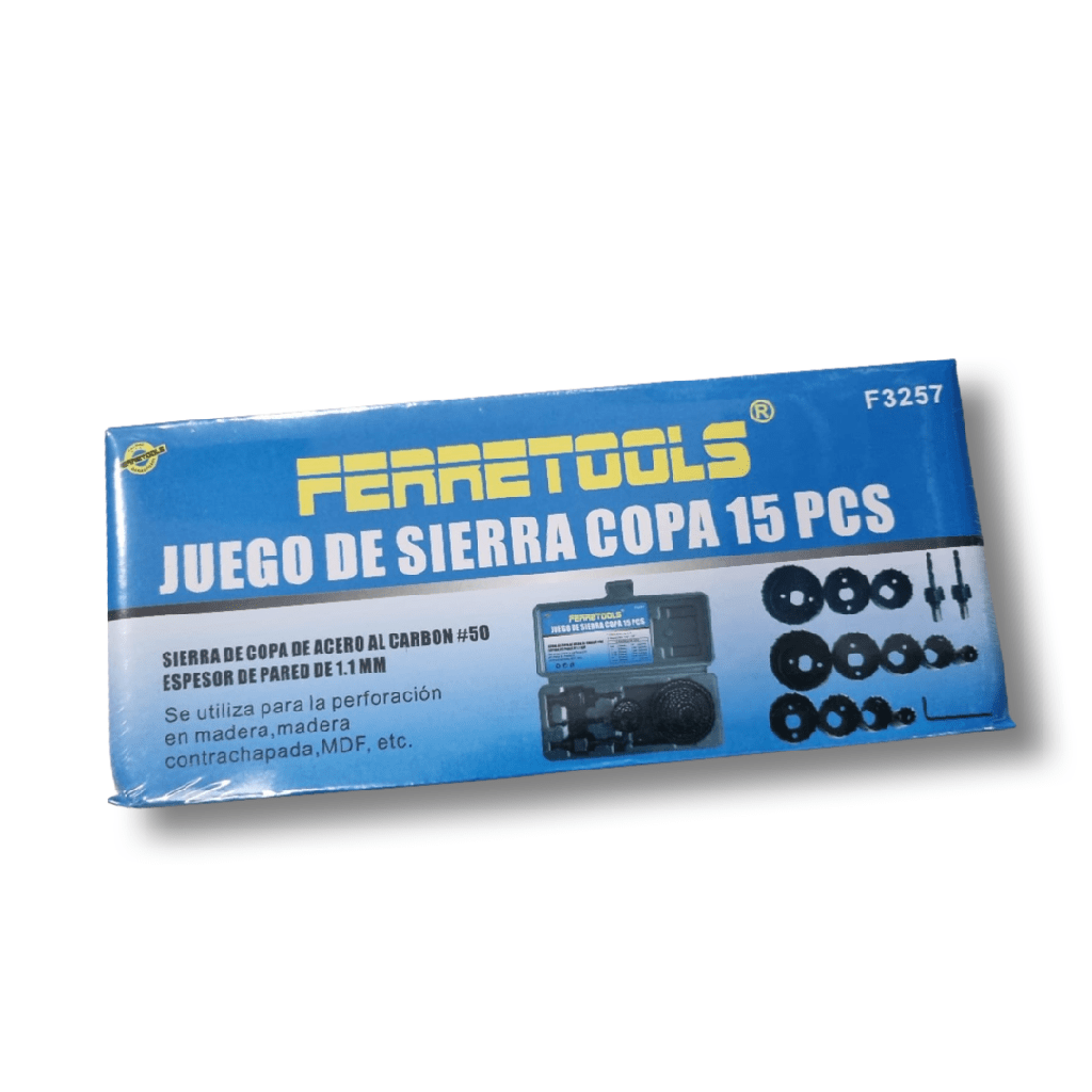 JUEGO SIERRA COPA MADERA 15PCS F3257