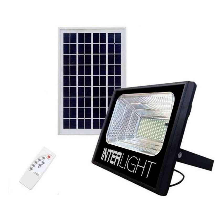 FOCO PROYECTOR LED + PANEL SOLAR 25W IP65 / 6000K INTERLIGHT