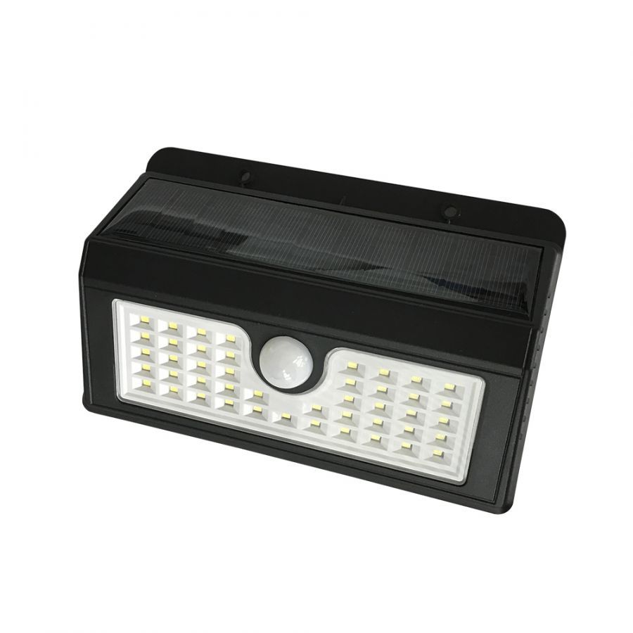 FOCO LED SOLAR EXTERIOR A MURO IP65 4W/6000K C/SENSOR MEGABRIGHT