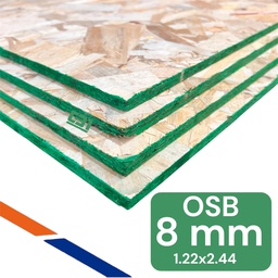 [1280] OSB 8 MM 1.22X2.44 ESTRUCTURAL VERDE
