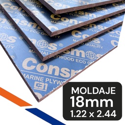 [1263] TERCIADO MOLDAJE 18MM FILM 1.22X2.44mt fenolico