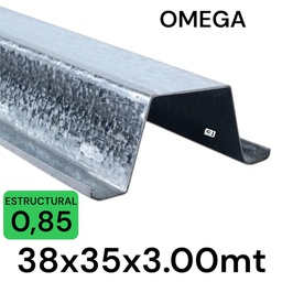 [1476] METALCON OMEGA 3MT x35x38x0.85MM ESTRUCTURAL