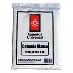 [T56] BOLSA 1KG CEMENTO BLANCO QUIMICA UNIVERSAL