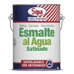 [P224] ESMALTE AL AGUA SIPA BLANCO SATINADO GL