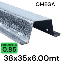 [1477] METALCON OMEGA 6MT x 35x38x0.85MM ESTRUCTURAL