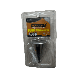 [MK-0584] PLOMO ALBAÑIL 400Gr MAKAWA PLOMADA