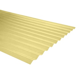 [90048] Plancha Fibra Vidrio Acanalada 3MT Amarillo