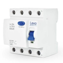 [90987] INTERRUPTOR DIFERENCIAL 4X25A 30MA LEXO