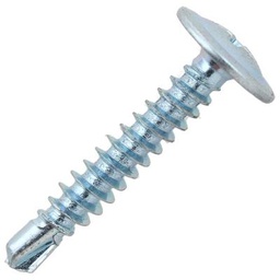 [90898] Tornillo cabeza lenteja 8 x 1 1/4 &quot;  Punta Broca 100und