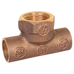 [G334] TEE BRONCE SO-SO-HI  1/2&quot; x 1/2&quot; x 1/2&quot; (G334)