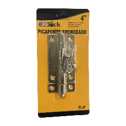 [PICAP4] PICAPORTE RECTO BRONCEADO 4&quot; USALOCK