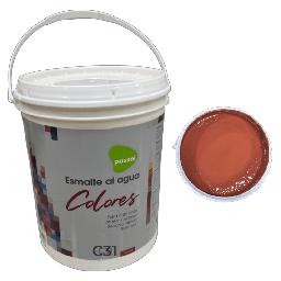 [90147] ESMALTE AL AGUA ROJO COLONIAL GALON PASSOL