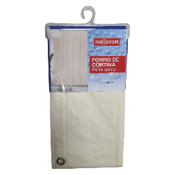 [FORRO2C] FORRO CORTINA DE BAÑO CREMA 1.80 X 1.80MT INOXCROM