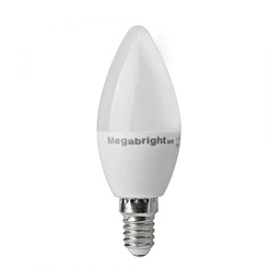 [A23] AMPOLLETA LED VELA 5W/3000K E27 LUZ CALIDA MEGABRIGHT